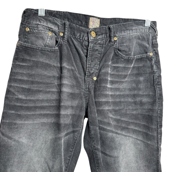 PRPS Jeans Men's 31 Black Demon Fit Corduroy Denim Distressed Great Fades E5 - Picture 3 of 16